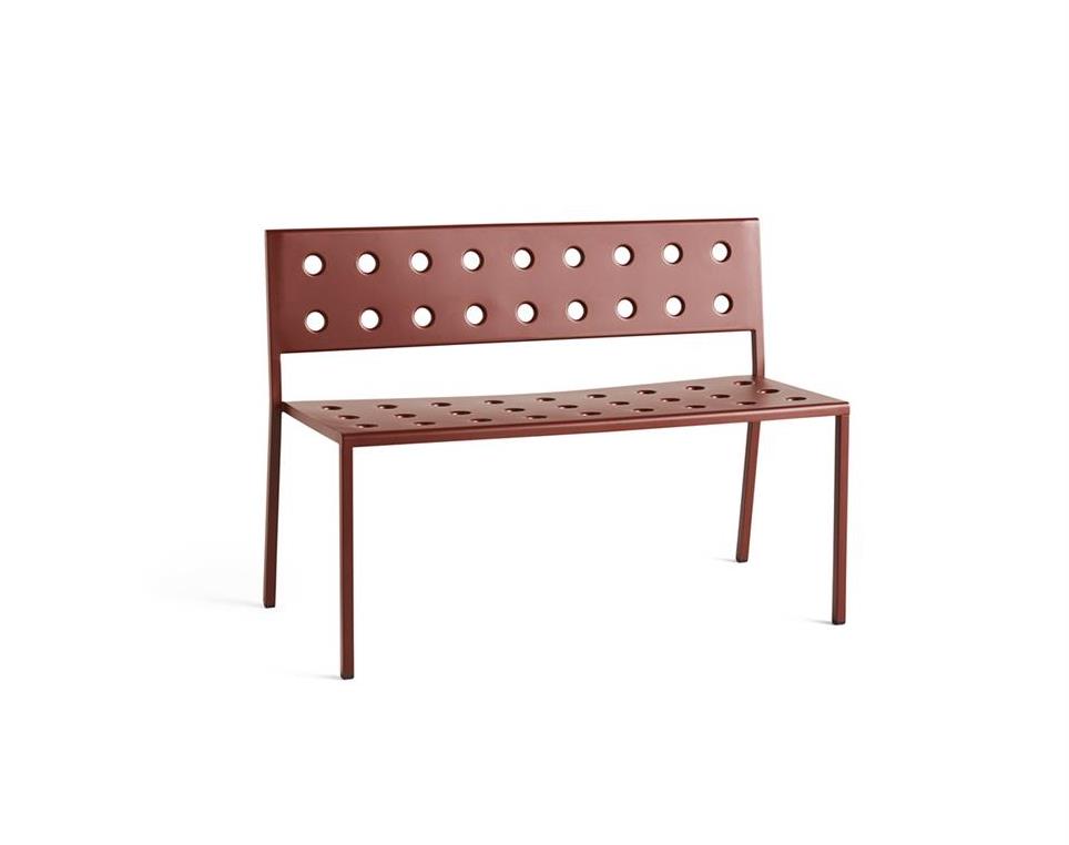 Balcony-Dining-Bench-Iron-Red