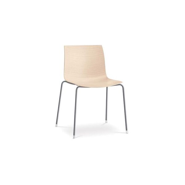 Catifa-46-4-Legs--Brushed-Stainless-Steel-Base--Wood