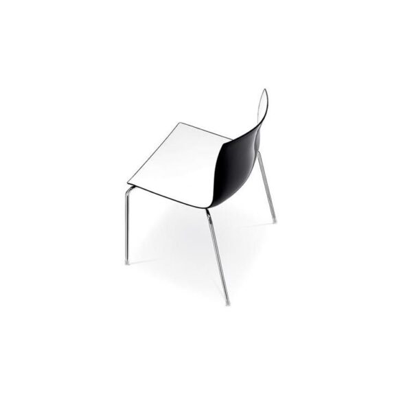 Catifa-46-4-Legs--Chromed--Bi-Color-White-Black