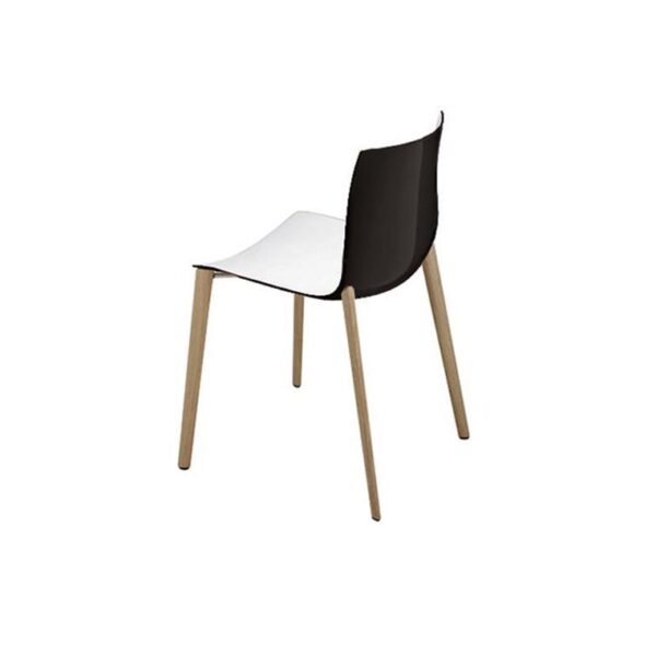 Catifa-46-4-Legs--Wood-Base--Bi-Color-White-Black