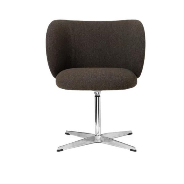 Rico-Dining-Chair-Swivel-Hallingdal-Dark-Grey-Brown