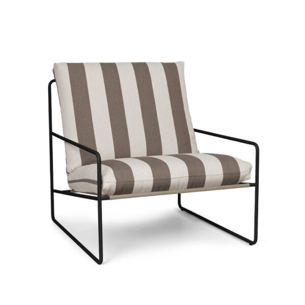 Desert 1 Seater Stripe Black / Chocolate