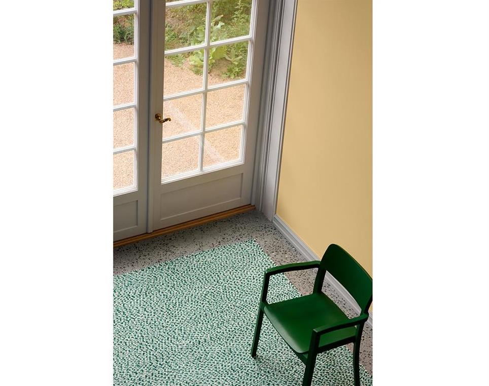 HAY Braided rug, green