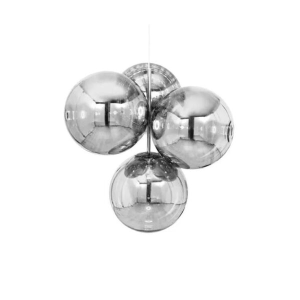 Globe-Chandelier-Led-Small-Silver
