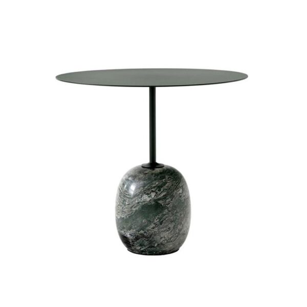 Lato-Table-LN9-Ø50cm-Deep-Green-w-Verde-Alpi-Marble