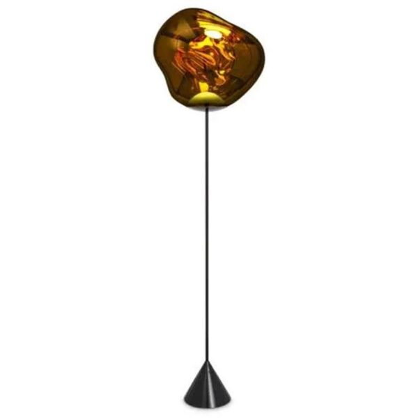 Melt-Cone-Slim-Floor-Led-Gold