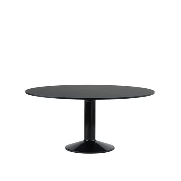 Midst-Table-Black-Linoleum--Black--Ø-160