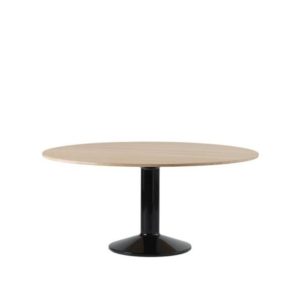 Midst-Table-Oiled-Oak--Black--Ø-160