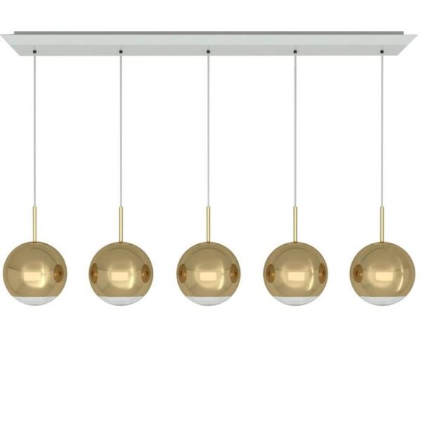 Mirror-Ball-25-cm--10IN-Linear-Led-Gold
