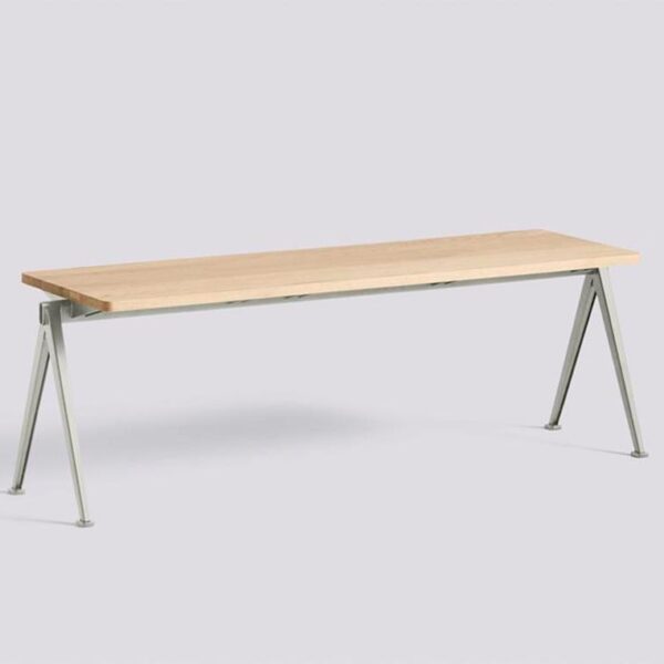 Pyramid-Bench-11-Powder-Coated-Steel-Frame--Matt-Lacquered-Solid-Oak-Tabletop--W140