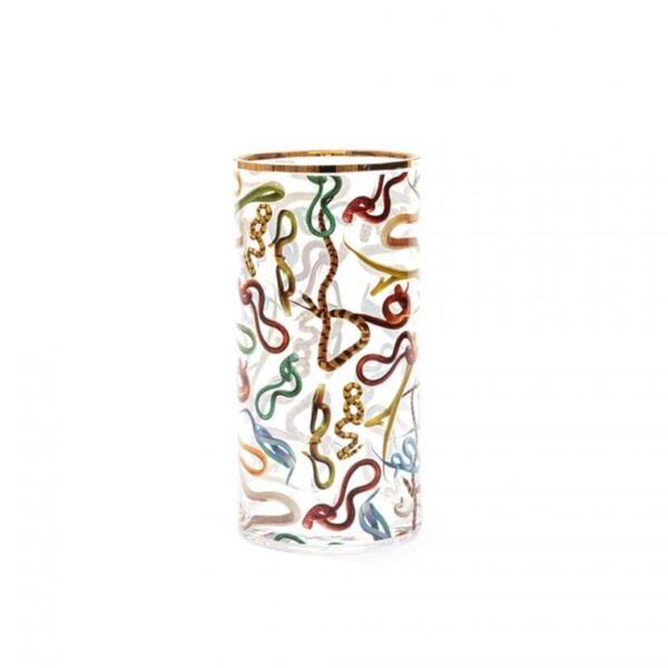 Glass-Vase-Snakes-Cylindrical-Medium