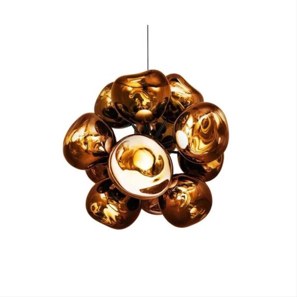 Melt-Burst-Chandelier-Led-Gold