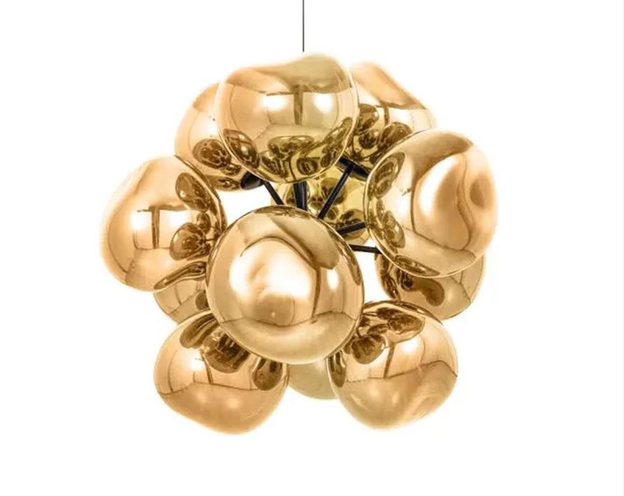 Melt-Burst-Chandelier-Led-Gold