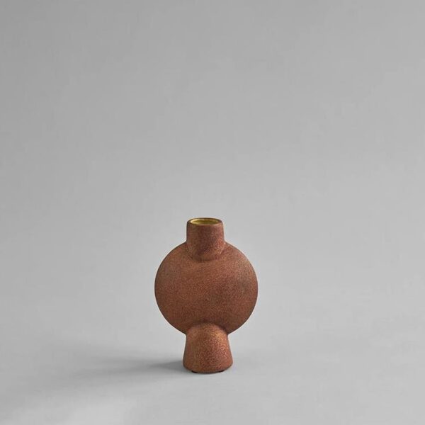 Sphere-Vase-Bubl-Mini--Terracotta