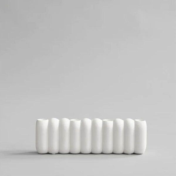 Tube-Candle-Holder-Big--Bone-White