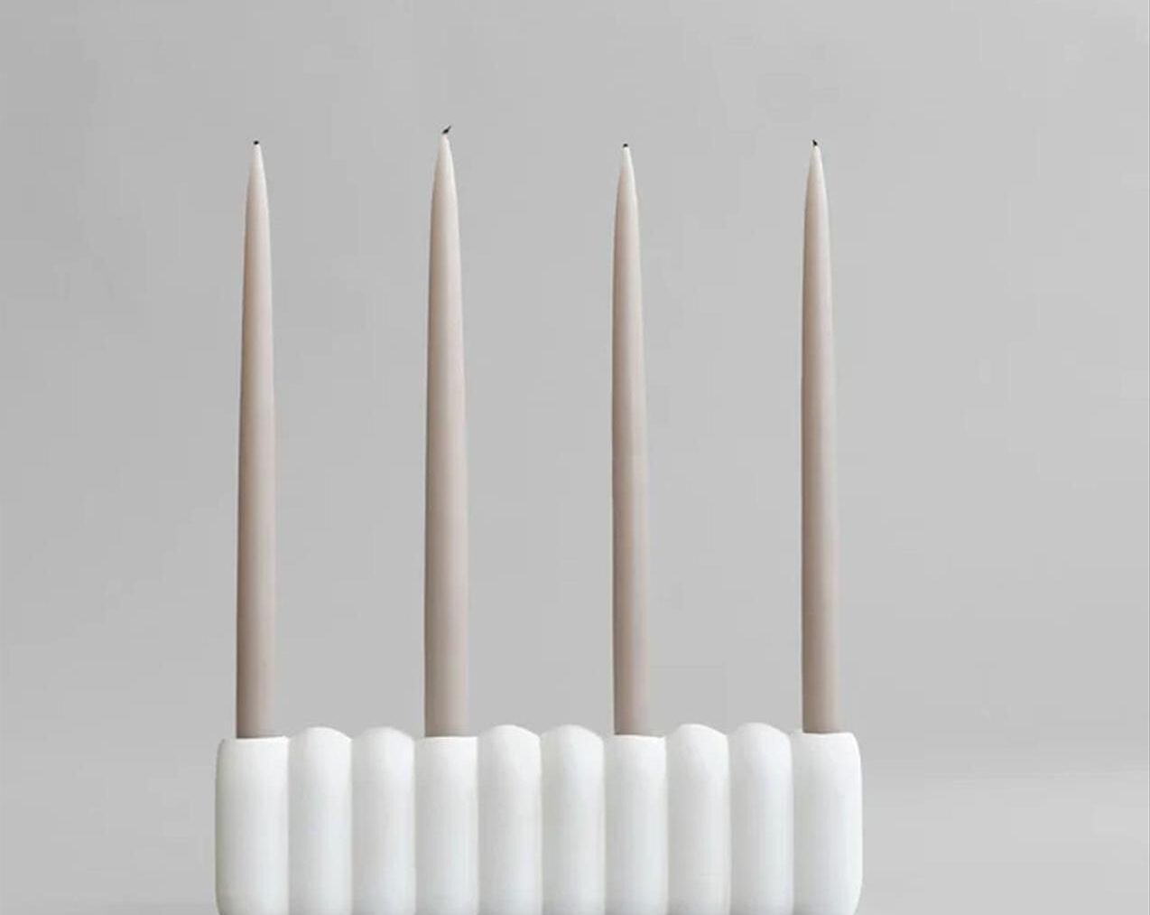 Tube-Candle-Holder-Big--Bone-White