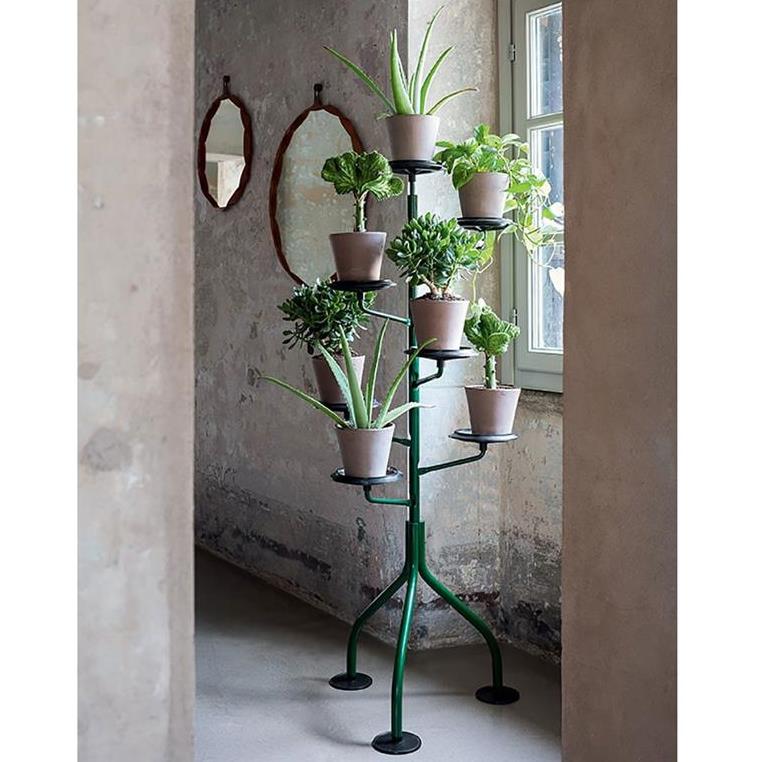 Albero-Rotating-Flower-Pot-Stand-Green