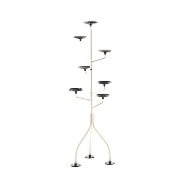 Albero-Rotating-Flower-Pot-Stand-White