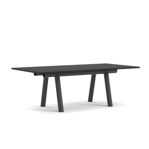 Boa-Table-1100-Charcoal-Frame--Black-Lacquered-Oak--H75