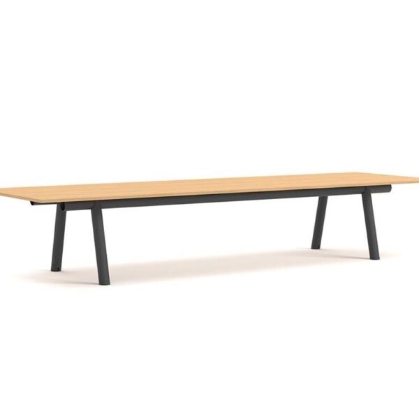 Boa-Table-1100-Charcoal-Frame--Lacquered-Oak--H75