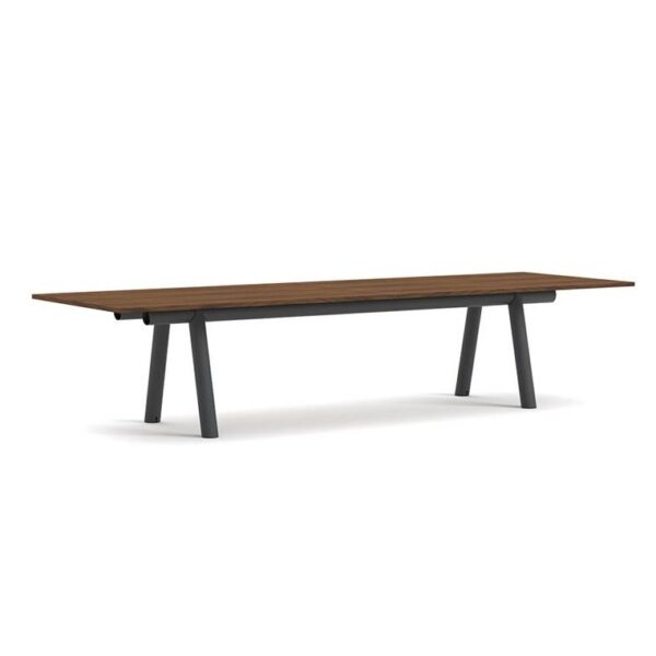 Boa-Table-1100-Charcoal-Frame--Lacquered-Walnut--H75