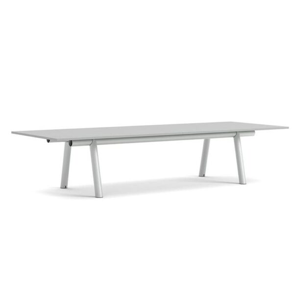 Boa-Table-1100-Metallic-Grey-Frame--Grey-Linoleum--H75