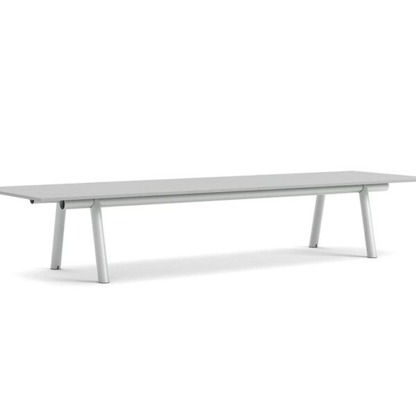 Boa-Table-1100-Metallic-Grey-Frame--Grey-Linoleum--H75