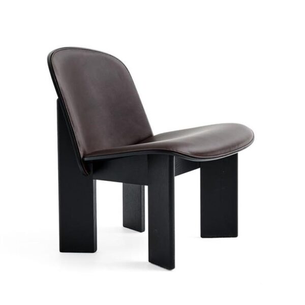Chisel-Lounge-Chair-Black-Oak-Front-Upholstery-Leather-Sense-Dark-Brown
