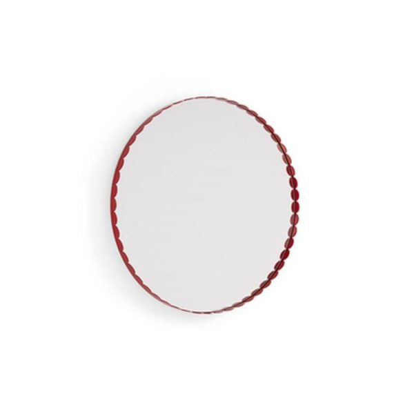 Arcs-Mirror-Round-Red