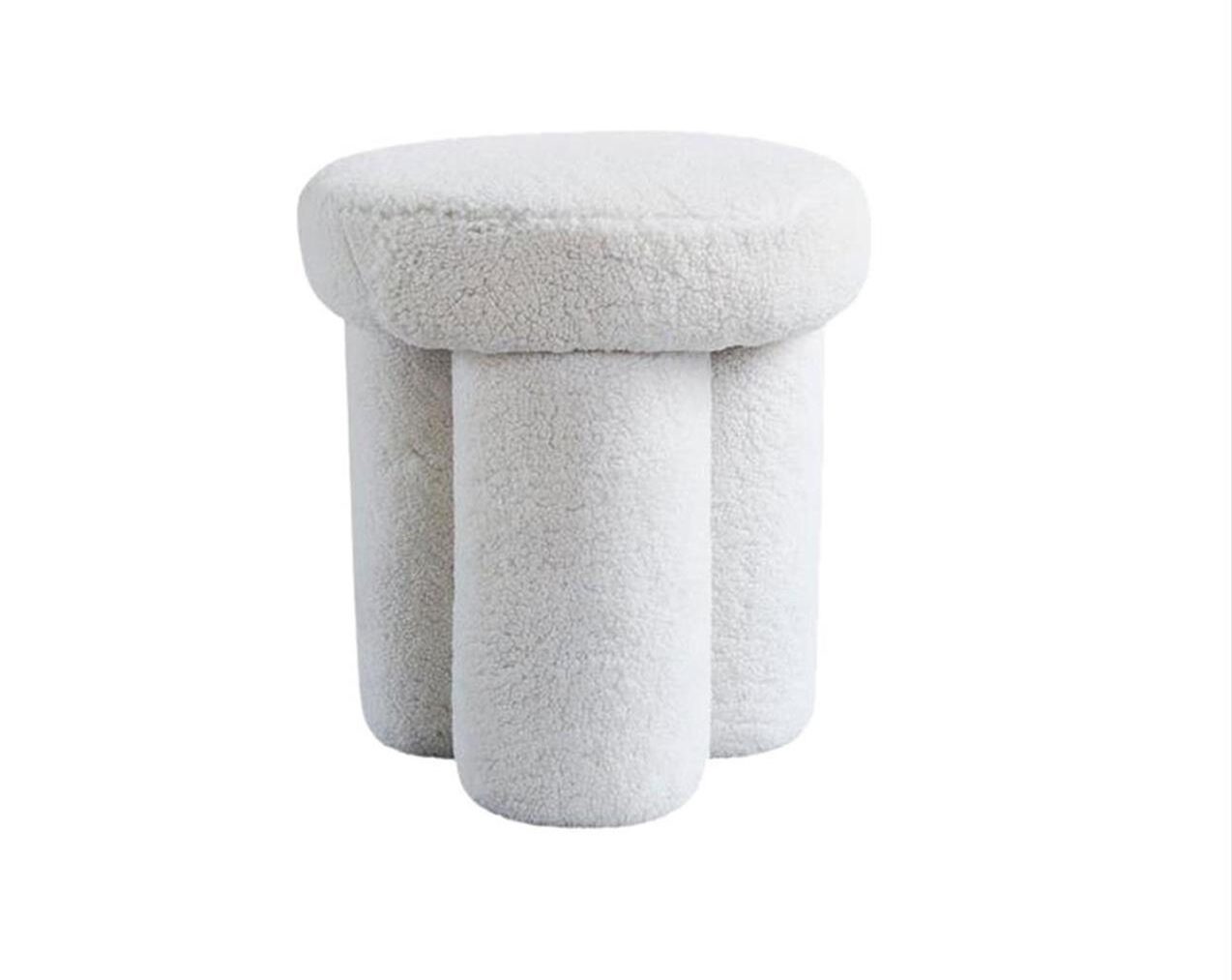 Big-Foot-Stool-Sheepskin