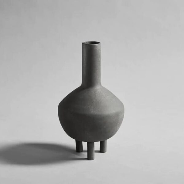 Duck-Vase-Fat--Dark-Grey