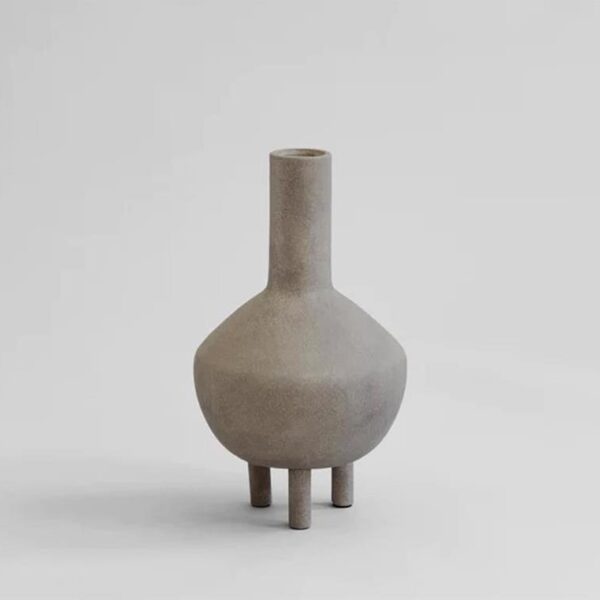 Duck-Vase-Fat--Taupe