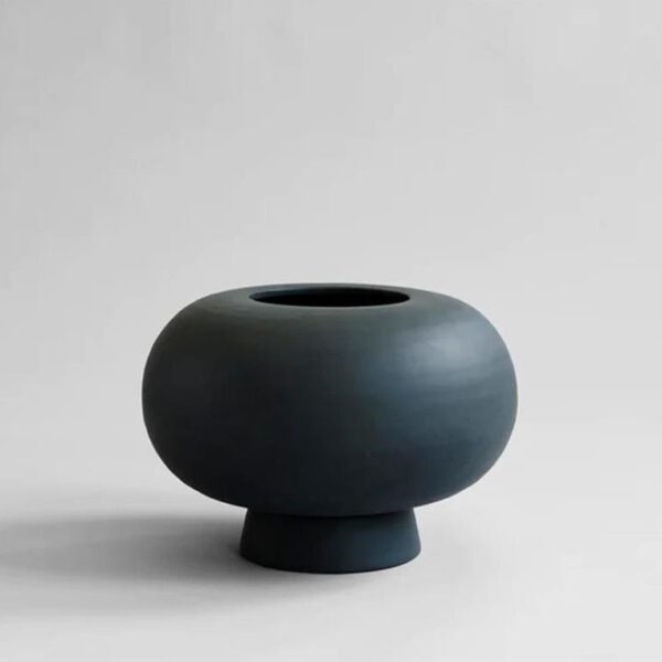 Kabin-Vase-Fat--Black