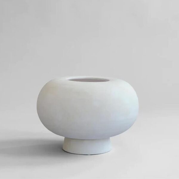 Kabin-Vase-Fat--Bone-White