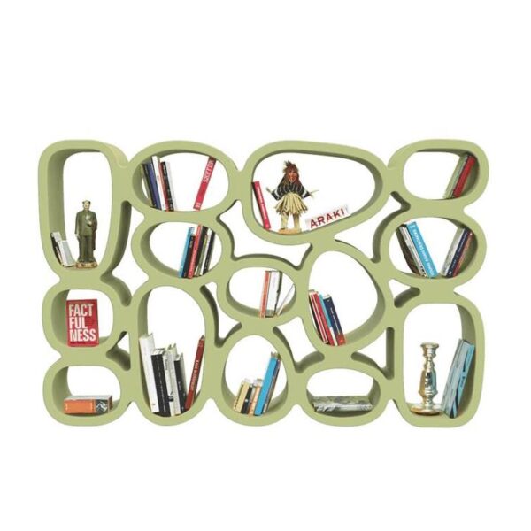 Koibuchi-Bookcase--Green-Khaki