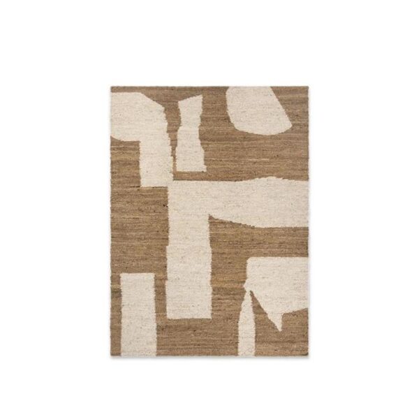 Piece-Rug--Off-White-Toffee--140x200