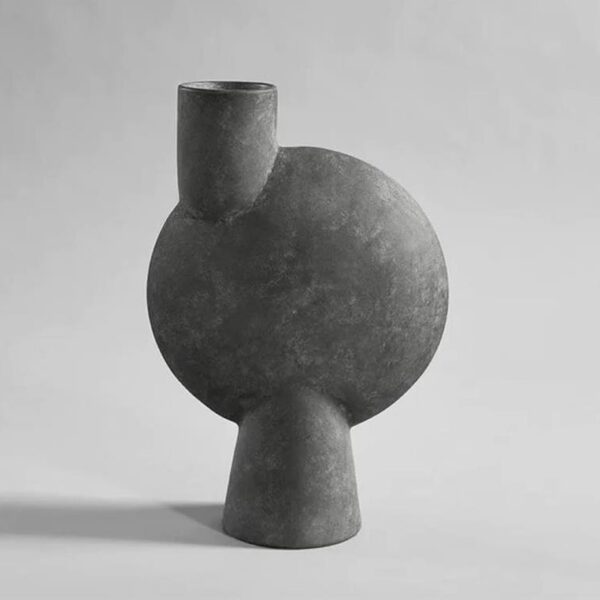 Sphere-Vase-Bubl-Big--Dark-Grey