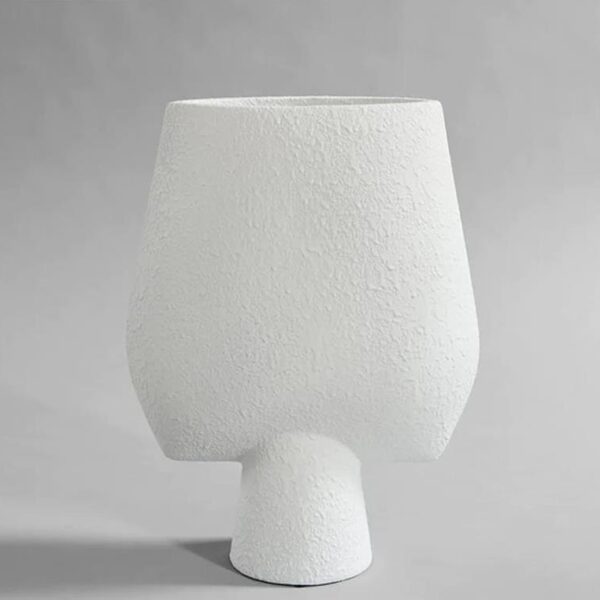 Sphere-Vase-Square-Big--Bubble-White