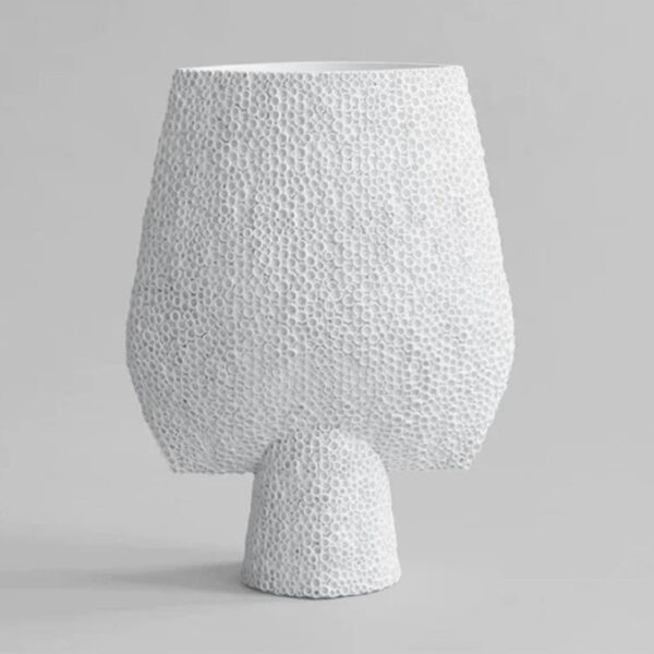 Sphere-Vase-Square-Shisen-Big--Bone-White