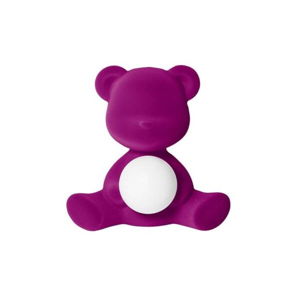 Teddy-Girl-Lamp-Velvet-Finish-With-Rechargeable-Led--Violet