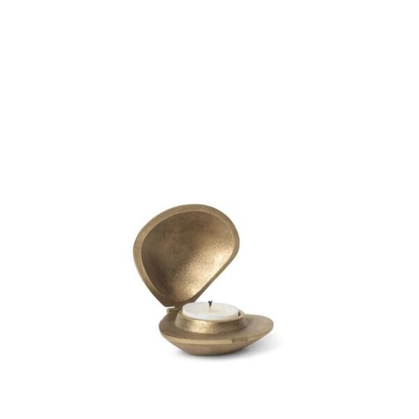 Clam-Candle-Holder--Brass