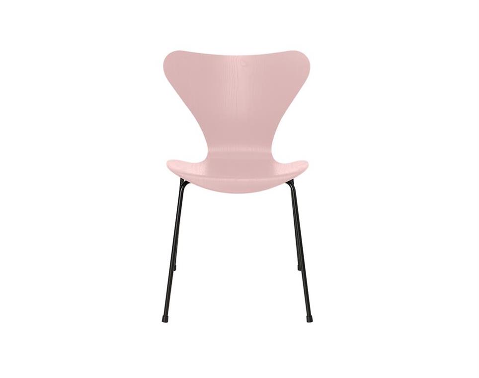 Series 7 Chair 3107 Coloured Ash Pale Rose Base Black 2nd Floor