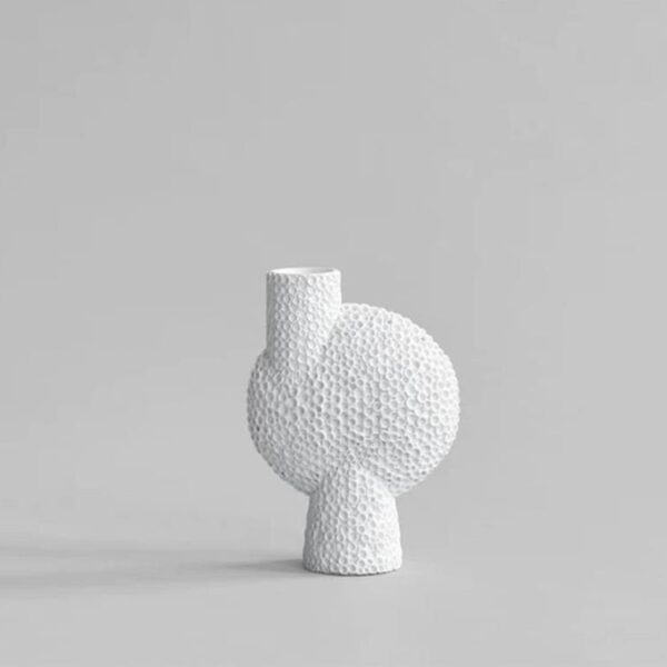 Sphere-Vase-Bubl-Shisen-Medio--Bone-White