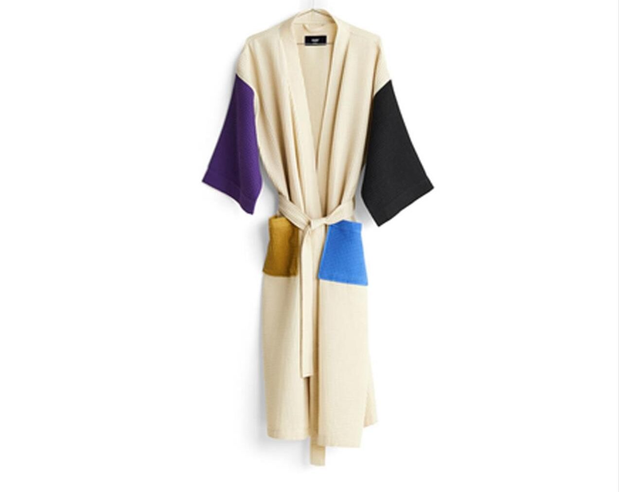 Waffle-Bathrobe-Cream-Multi