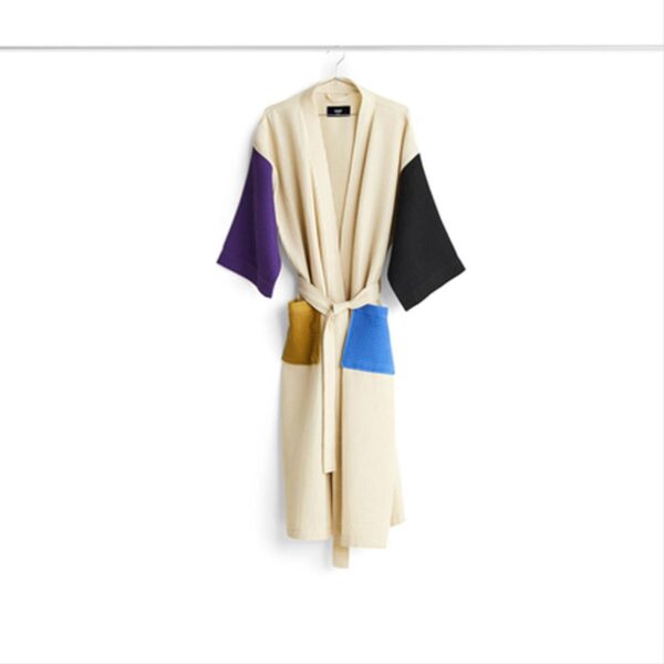 Waffle-Bathrobe-Cream-Multi