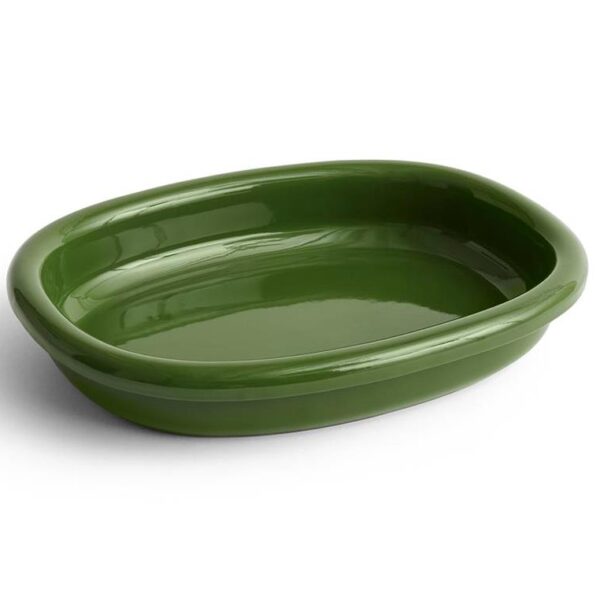 Barro-Oval-Dish--Large--Green