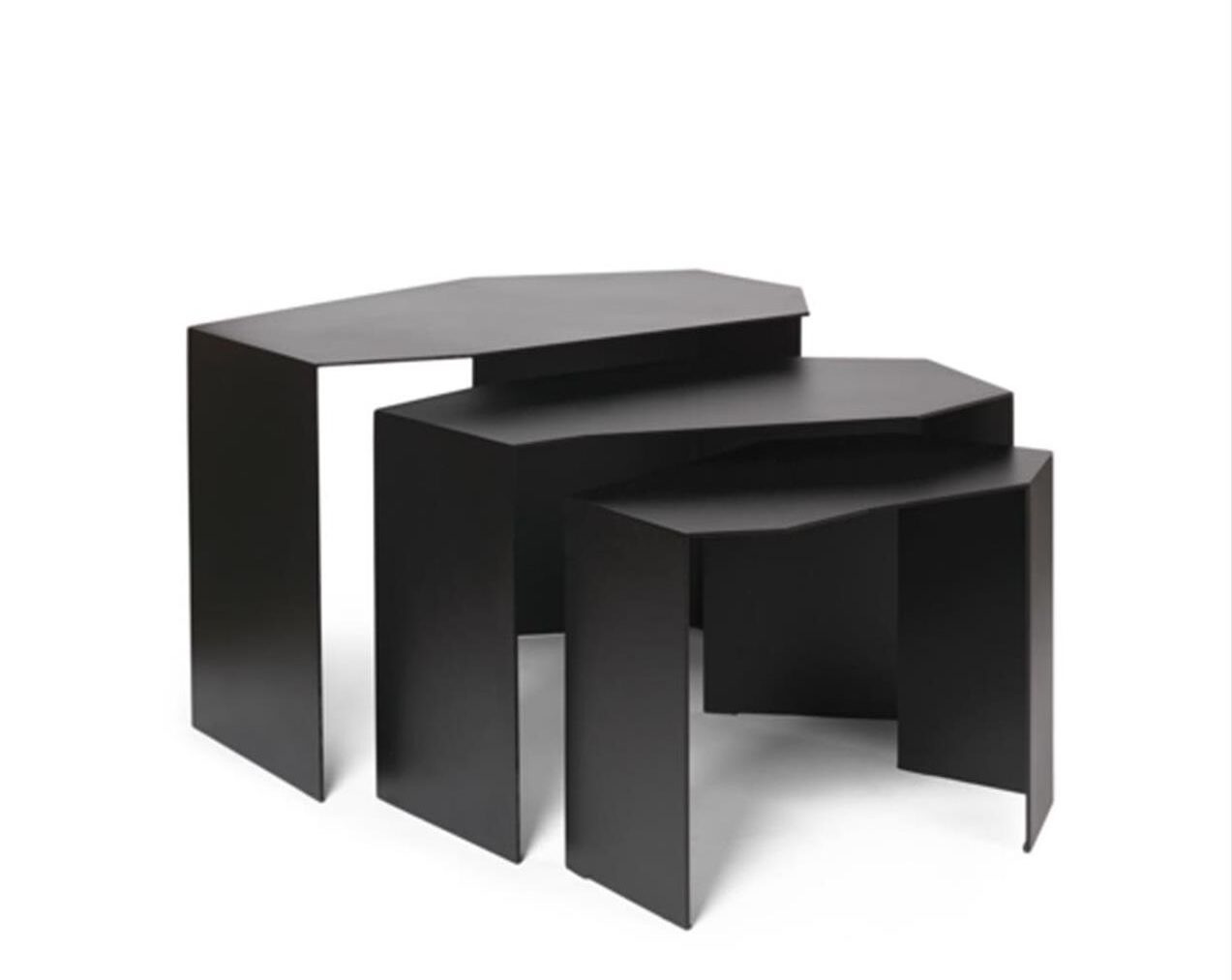 Shard-Cluster-Tables-Set-of-3-Black