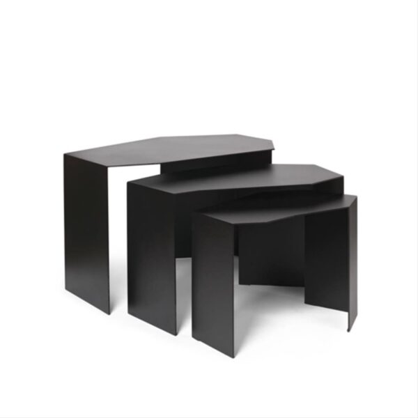 Shard-Cluster-Tables-Set-of-3-Black