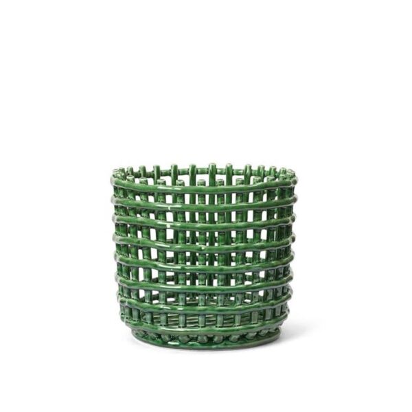 Ceramic-Basket-Large--Emerald-Green