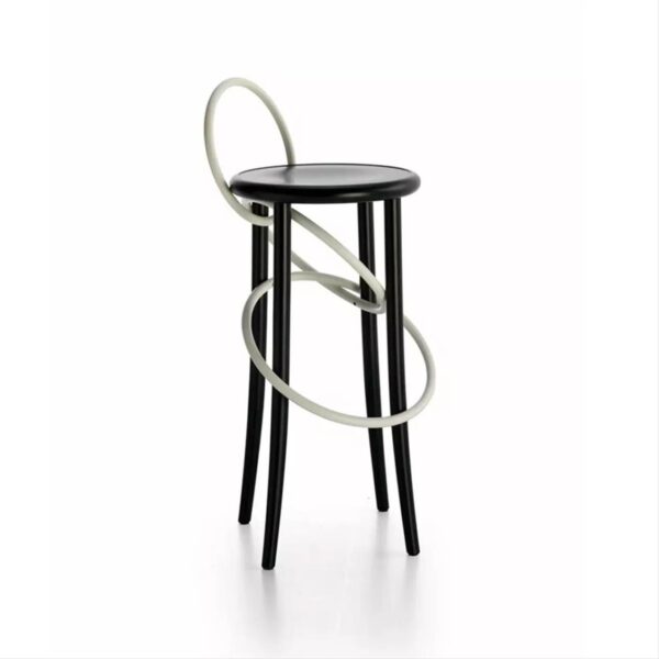 Cirque-Two-Tone-Stool-With-Backrest-Black--White